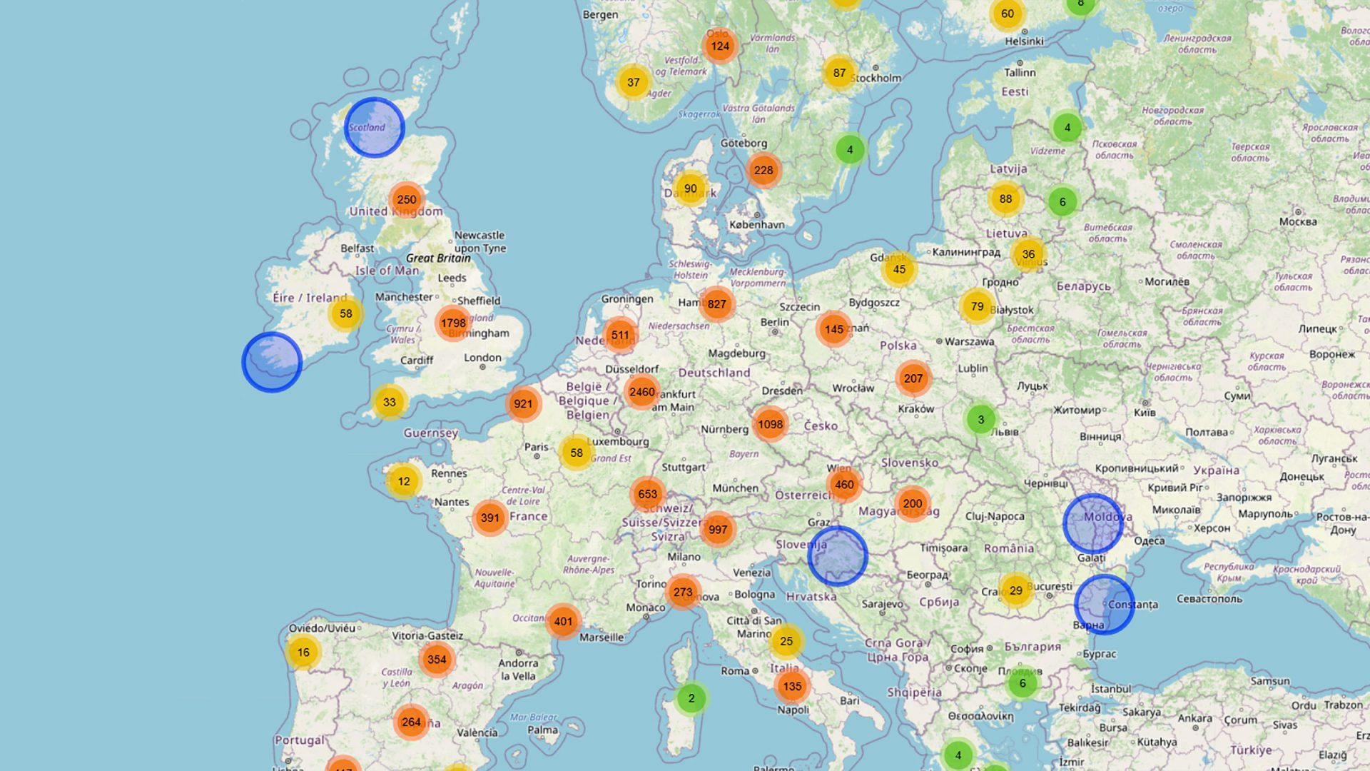Where to install charging points for etrucks in Europe? ACEA and